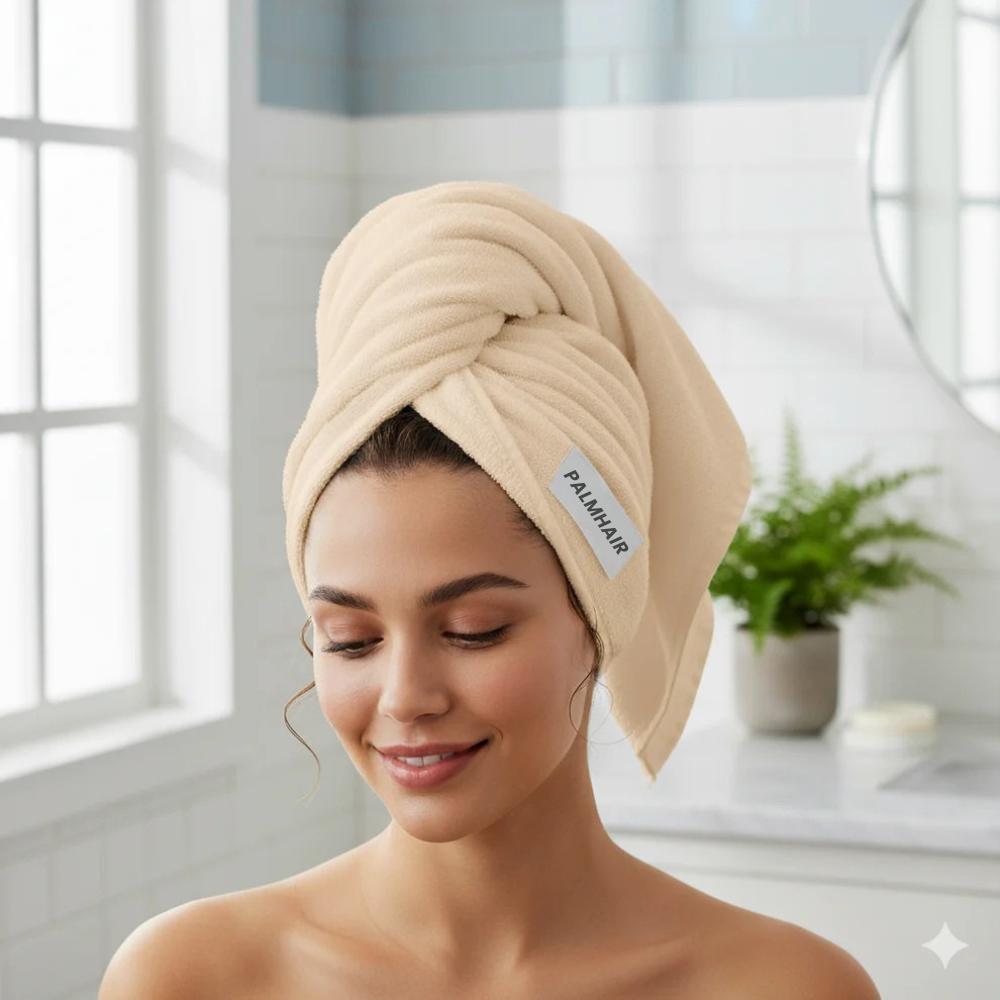 Serviette cheveux en microfibre | PalmHair