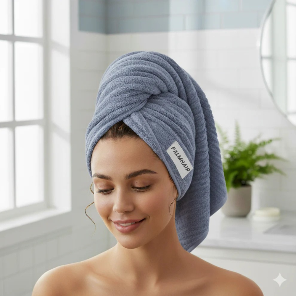 Serviette cheveux en microfibre | PalmHair