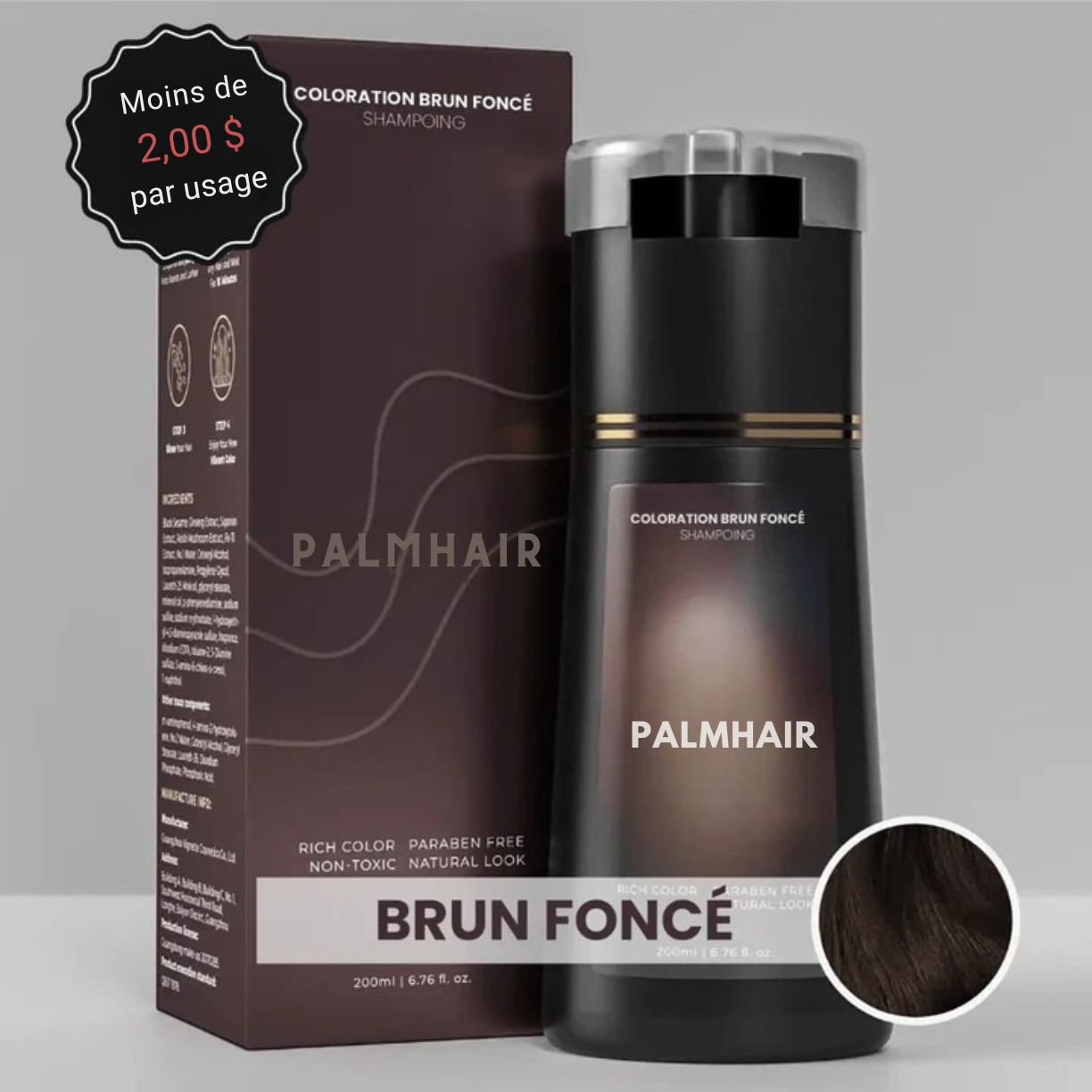 PalmHair™ - Shampoing colorant instantané