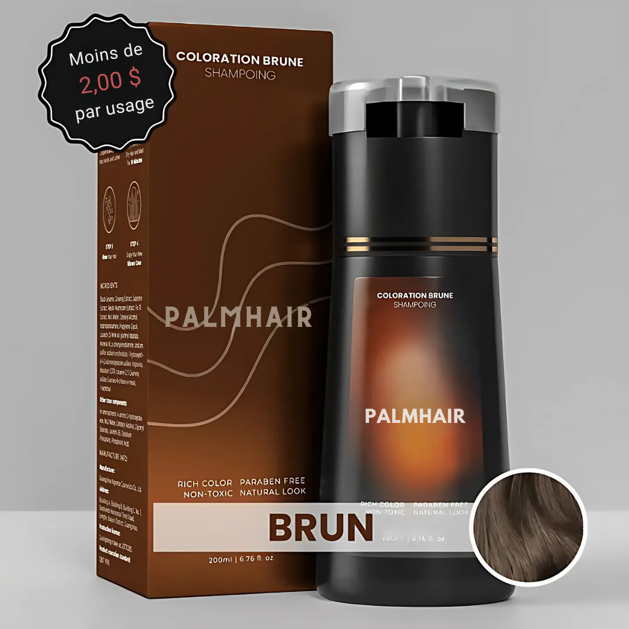 PalmHair™ - Shampoing colorant instantané