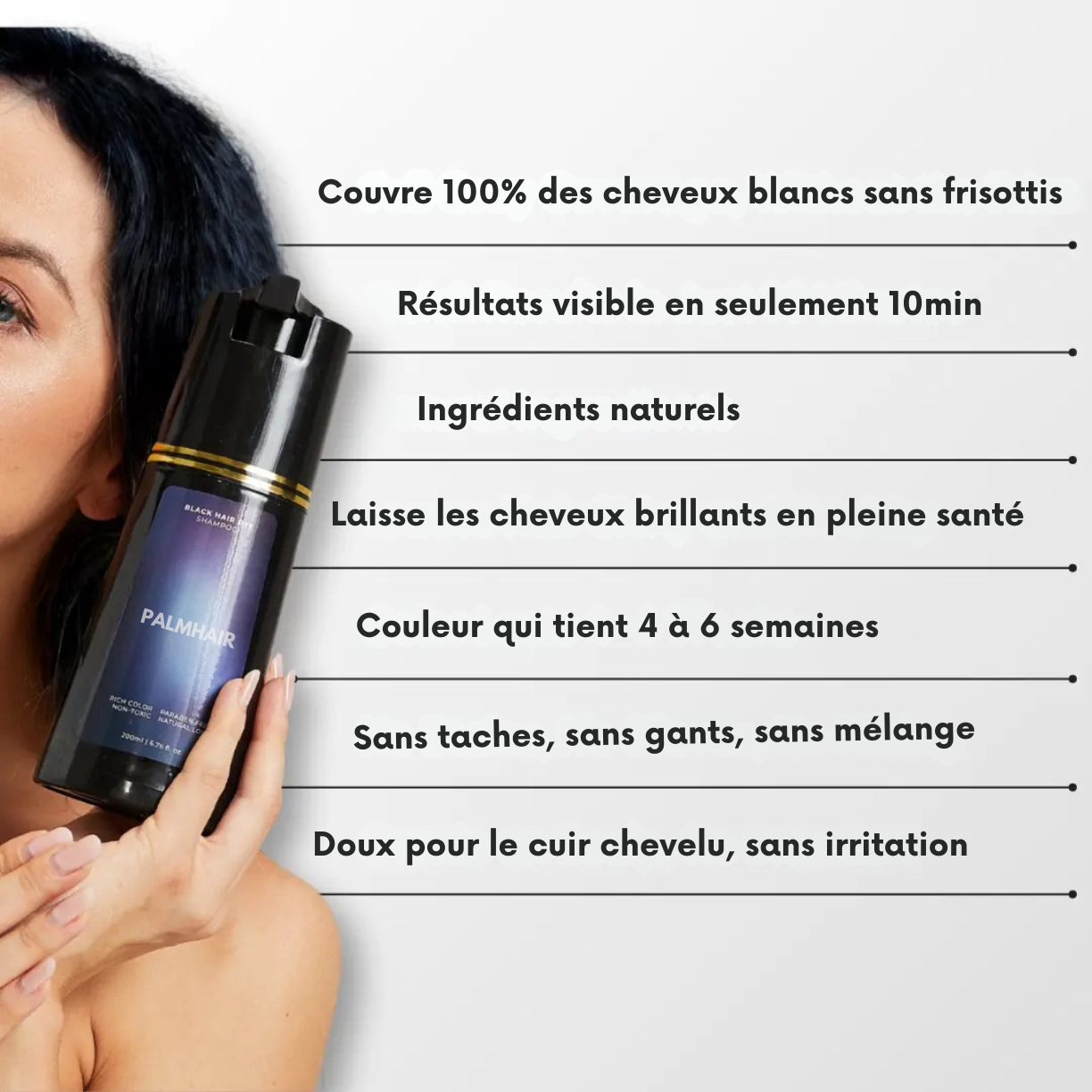 PalmHair™ - Shampoing colorant instantané
