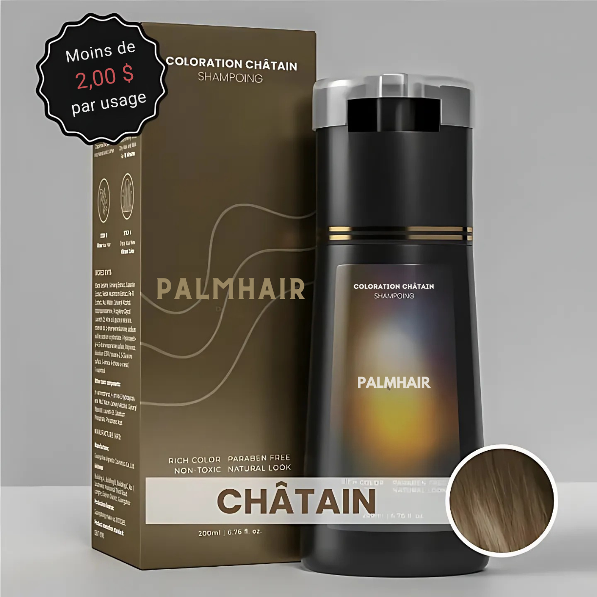 PalmHair™ - Shampoing colorant instantané