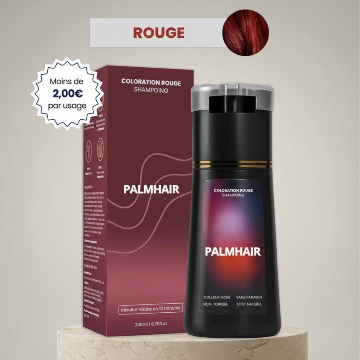 Shampoing colorant instantané