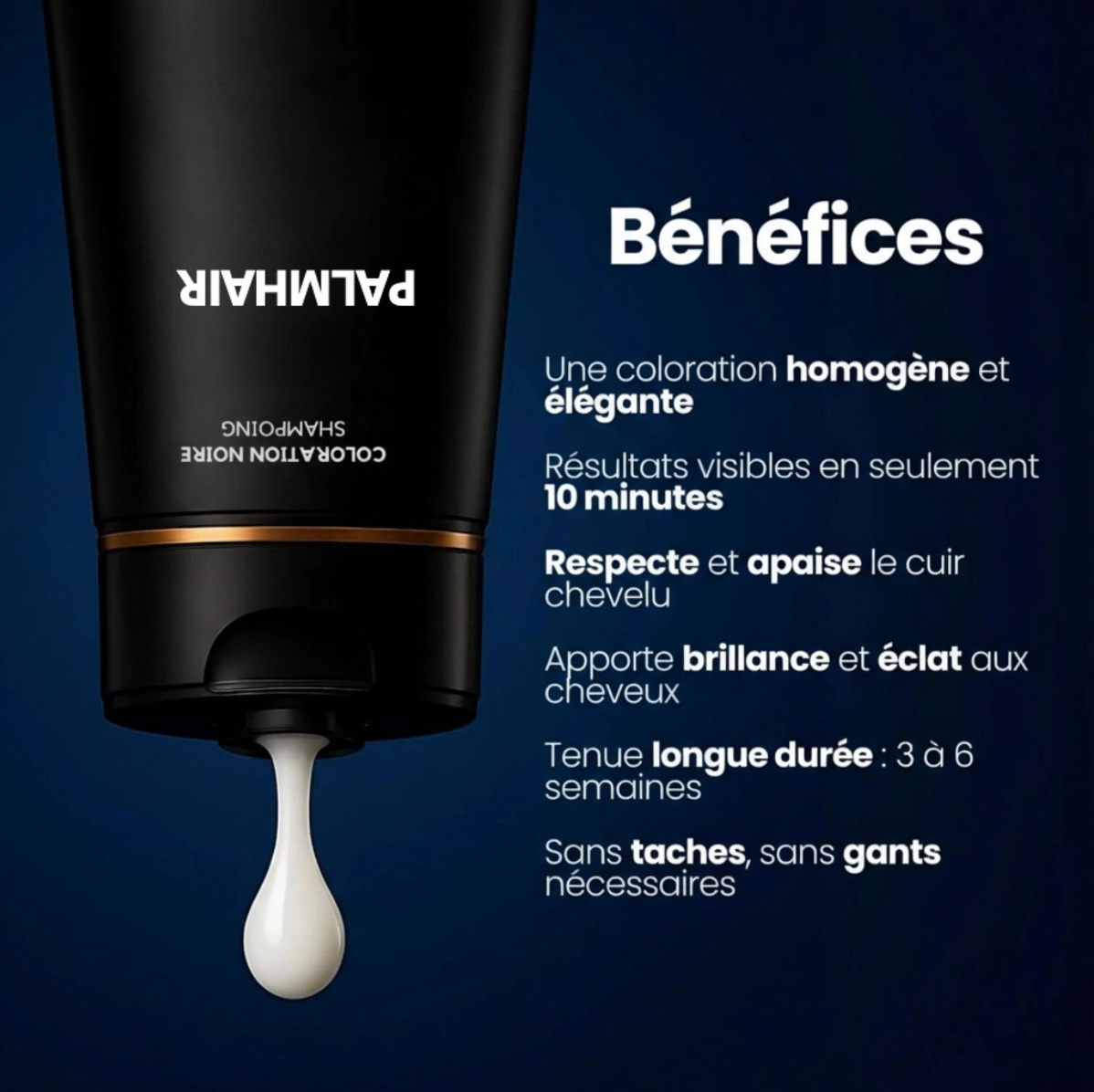 Shampoing colorant instantané