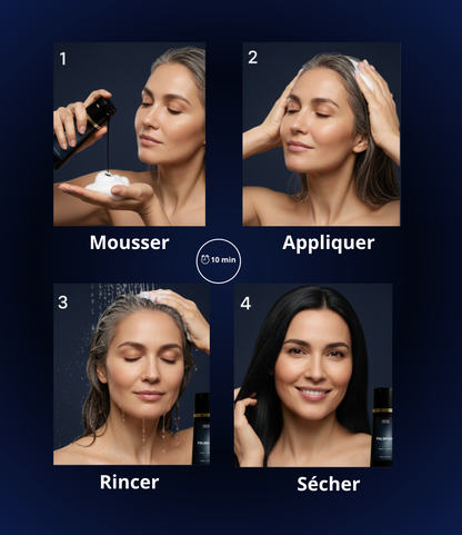 Shampoing colorant instantané