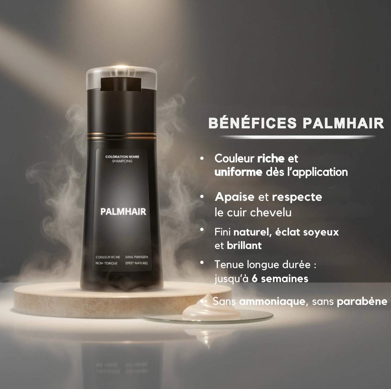 Shampoing colorant instantané