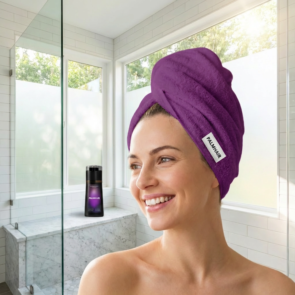 Serviette cheveux en microfibre | PalmHair